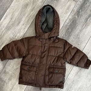 NWOT Baby Gap Down Jacket with removable hood